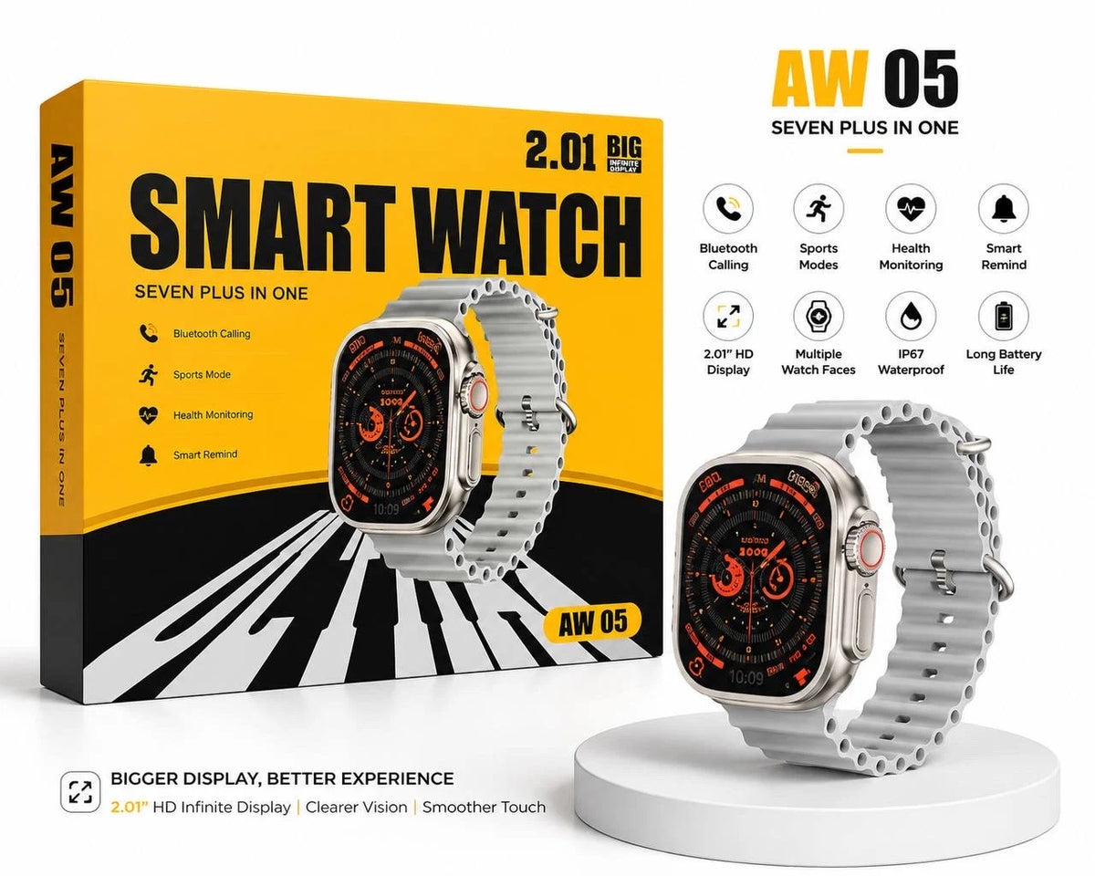 aw05 smart watch big 2.01 (seven plus in one)