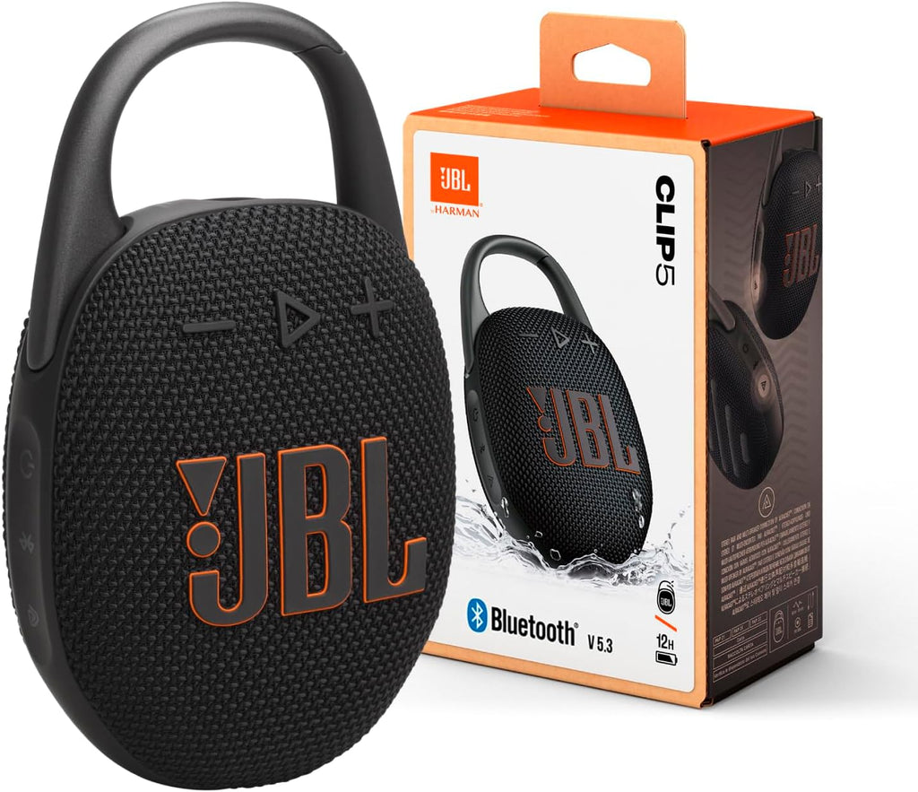 مكبر صوت بلوتوث JBL Clip 5 المحمول | صوت قوي وبيس نقي بتصميم ضد الماء