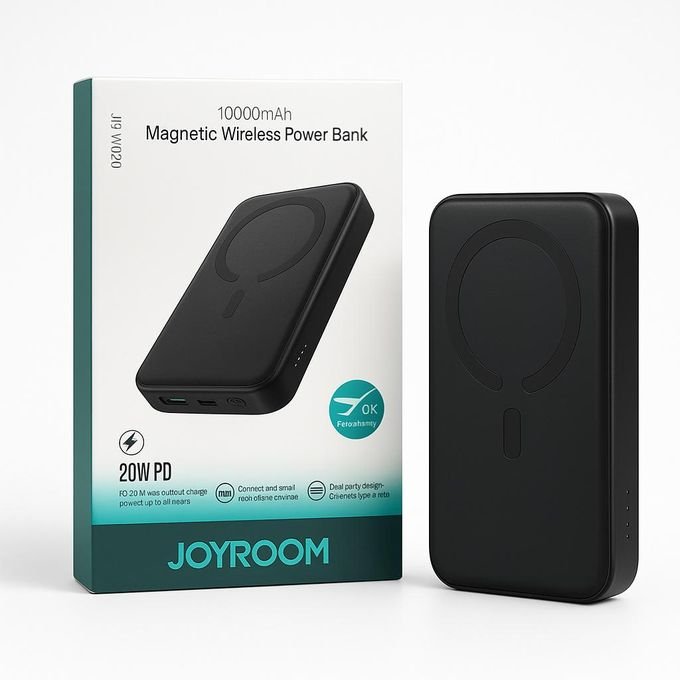 باور بانك مغناطيسي لاسلكي JOYROOM – 5000/10000mAh شحن سريع PD 20W