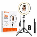 neepho np-16حلقة إضاءة احترافية (ring fill light) مزودة بجهاز تحكم، مناسبة للبث المباشر والتصوير