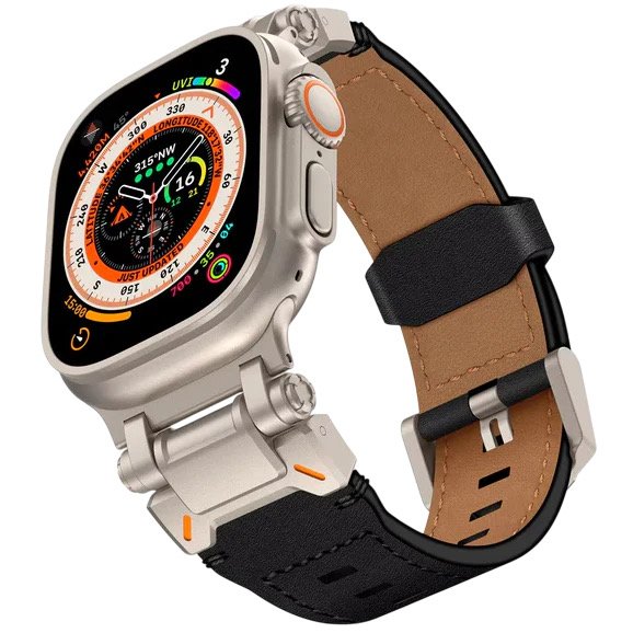 premium leather band for apple watch